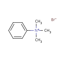 Phenyltrimethylammonium bromide formula graphical representation