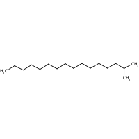 2-Methylhexadecane formula graphical representation