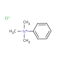 Phenyltrimethylammonium chloride formula graphical representation
