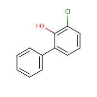 2-Phenyl-6-chlorophenol formula graphical representation