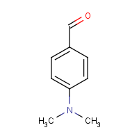 p-Dimethylaminobenzaldehyde formula graphical representation