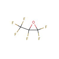 Trifluoro(trifluoromethyl)oxirane formula graphical representation
