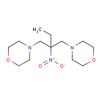 4,4'-(2-Ethyl-2-nitrotrimethylene)dimorpholine formula graphical representation