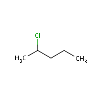 2-Chloropentane formula graphical representation