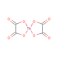 Thorium oxalate formula graphical representation