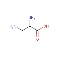 2,3-Diaminopropionic acid formula graphical representation