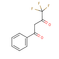 4,4,4-Trifluoro-1-phenyl-1,3-butanedione formula graphical representation