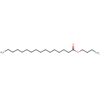 Hexadecanoic acid, butyl ester formula graphical representation