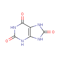 Uric acid formula graphical representation