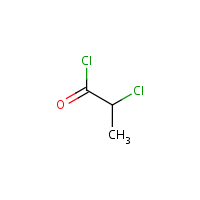 2-Chloropropionyl chloride formula graphical representation