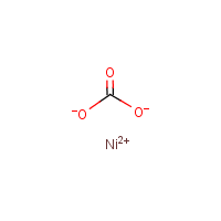 Nickel(II) carbonate formula graphical representation