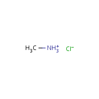 Methylamine hydrochloride formula graphical representation