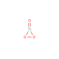Titanium trioxide formula graphical representation