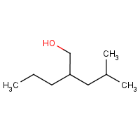 4-Methyl-2-propylpentan-1-ol formula graphical representation