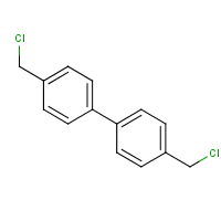 4,4'-Bis(chloromethyl)-1,1'-biphenyl formula graphical representation