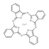 Cobalt phthalocyanine formula graphical representation