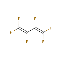Hexafluoro-1,3-butadiene formula graphical representation