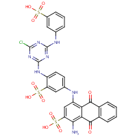 Cibacron Blue F3G-A formula graphical representation