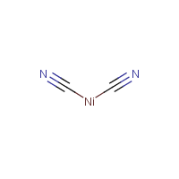 Nickel(II) cyanide formula graphical representation