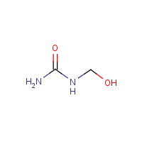 (Hydroxymethyl)urea formula graphical representation