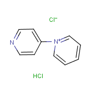 1,4'-Bipyridinium, chloride, hydrochloride formula graphical representation