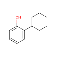 2-Cyclohexylphenol formula graphical representation