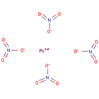 Polonium tetranitrate formula graphical representation