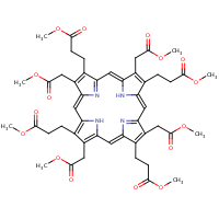 Uroporphyrin I octamethyl ester formula graphical representation