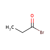 Propionyl bromide formula graphical representation