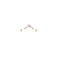 Nickel(II) fluoride formula graphical representation
