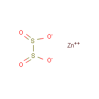 Zinc hydrosulfite formula graphical representation
