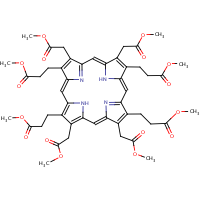 Uroporphyrin III octamethyl ester formula graphical representation