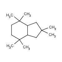 1H-Indene, octahydro-2,2,4,4,7,7-hexamethyl-, trans- formula graphical representation