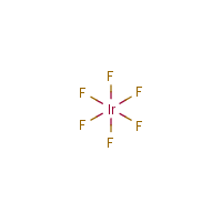 Iridium hexafluoride formula graphical representation
