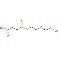 Diethylene glycol succinate formula graphical representation