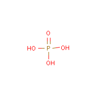 Phosphoric acid formula graphical representation