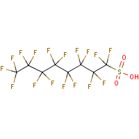 Perfluorooctane sulfonic acid formula graphical representation