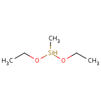 Methyldiethoxysilane formula graphical representation