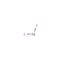 Nickel(II) iodide formula graphical representation