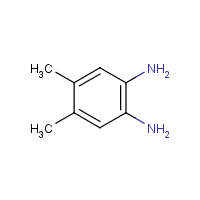 4,5-Dimethyl-1,2-phenylenediamine formula graphical representation