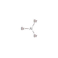 Aluminum bromide formula graphical representation