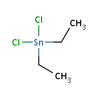 Diethyltin dichloride formula graphical representation