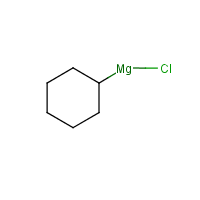 Cyclohexylmagnesium chloride formula graphical representation