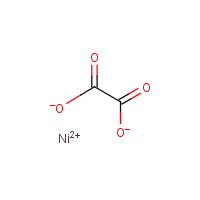 Nickel(II) oxalate formula graphical representation