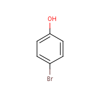 p-Bromophenol formula graphical representation