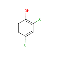 2,4-Dichlorophenol formula graphical representation
