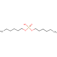 Dihexyl hydrogen phosphate formula graphical representation