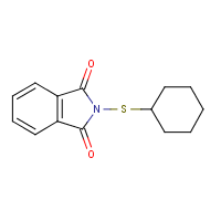 N-(Cyclohexylthio)phthalimide formula graphical representation