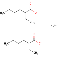 Calcium 2-ethylhexanoate formula graphical representation