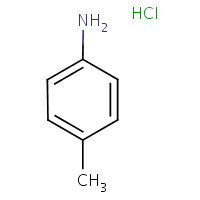 p-Toluidine hydrochloride formula graphical representation